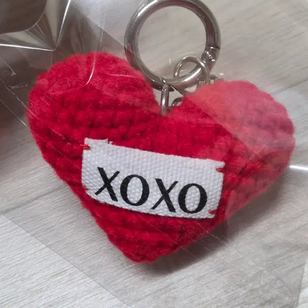 [BUNJANG] XOXO Knit Heart Keychain / (새상품)XOXO 뜨개 하트 키링