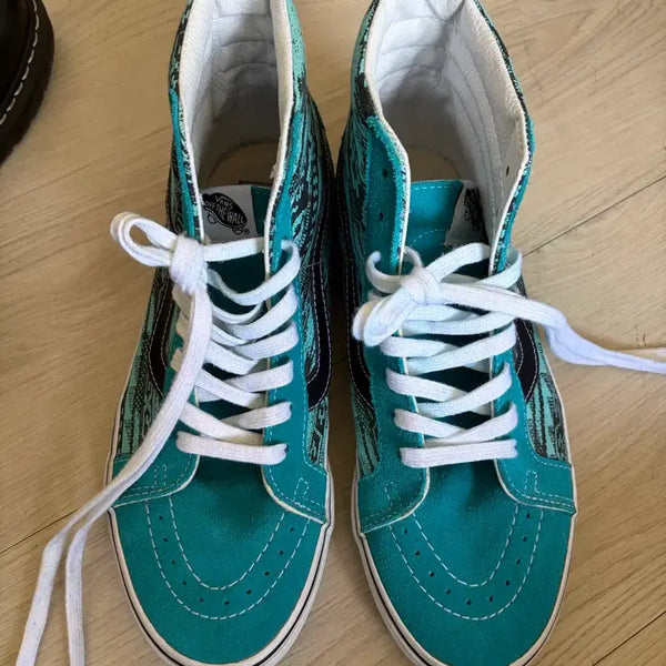 [BUNJANG] Vans Sk8-Hi Van Doren Teal Suede / 반스 스케이트 하이 반 도렌 틸(민트)