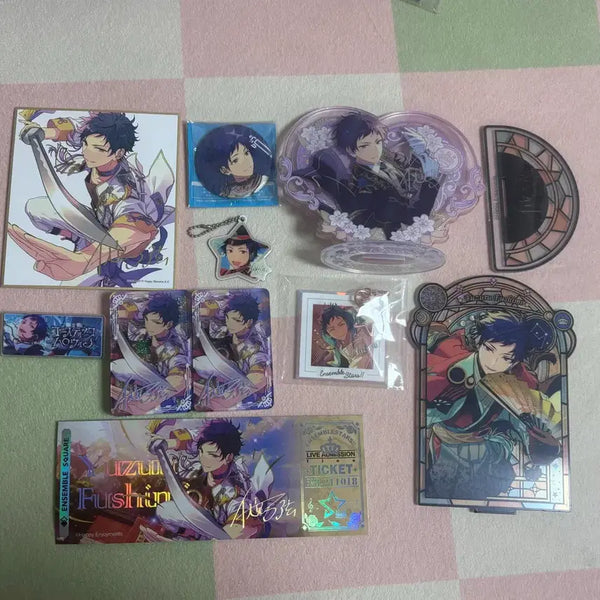 [BUNJANG] Ensemble Stars Fushimi Yuzuru Acrylic Badge Bundle Set / 앙스타 후시미 유즈루 아크릴 뱃지 일괄