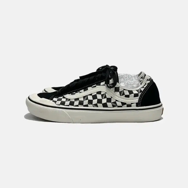 [BUNJANG] Vans Style 136 Decon Checkerboard Suede Sneakers / 반스 스타일 136 데콘 체커보드 스니커즈