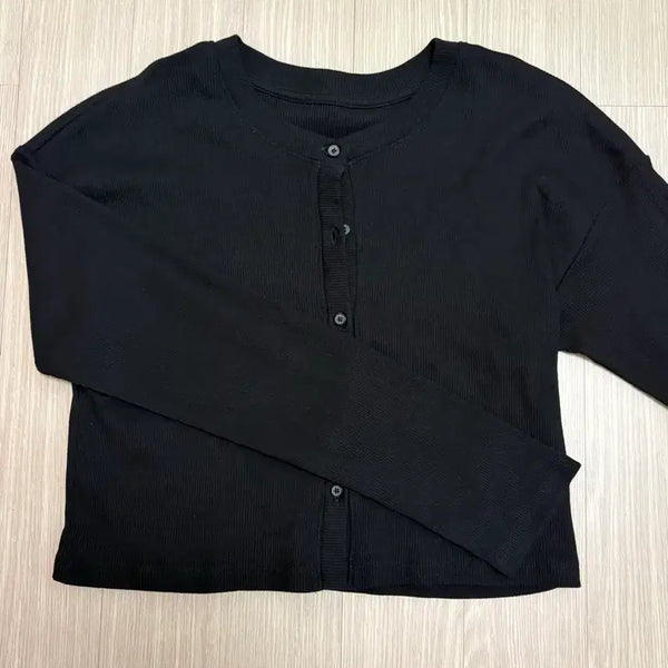 [BUNJANG] GU Black Cardigan / GU 지유 블랙 가디건