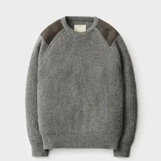 [BUNJANG] Pottery Military Crewneck Knit Charcoal / (새상품3)포터리 밀리터리 크루넥 니트 차콜