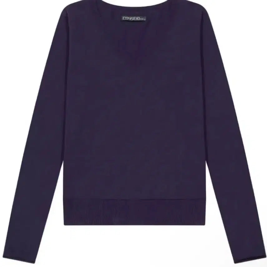 [BUNJANG] COYSEIO Basic V-Neck Knit Purple M Size / COYSEIO 코이세이오038 베이직 브이넥 니트 퍼플   M사이즈