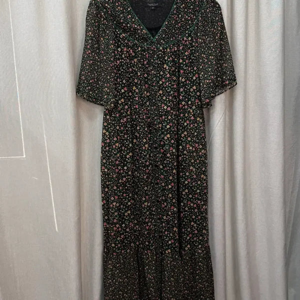 [BUNJANG] Thursday Island Floral Long Dress / 써스데이아일랜드 플로럴 롱 원피스 S