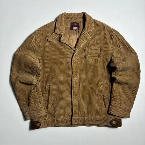 [BUNJANG] ALOOJINS Beige Corduroy Work Jacket / 알루진스 베이지 코듀로이 워크 자켓 R3283