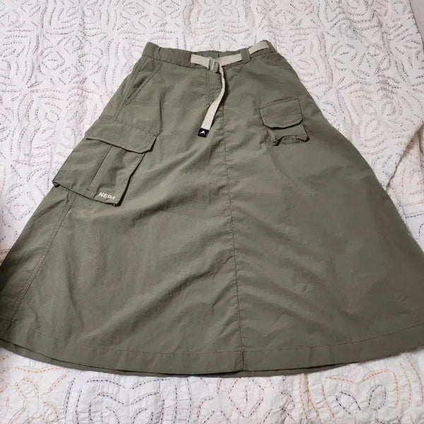 [BUNJANG] NEPA Cargo Skirt Khaki / 네파 카고 스커트 카키색