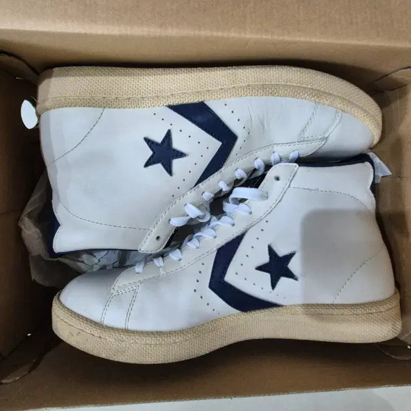 [BUNJANG] Converse Pro Leather 76 High Top Vintage Sneakers / 컨버스 프로레더76 하이 270