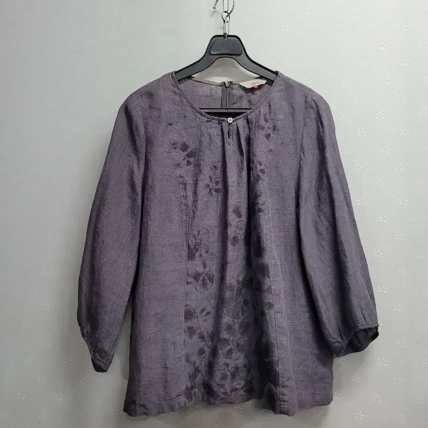 [BUNJANG] Leesae Linen Embroidered Blouse / 77)이새 린넨 블라우스