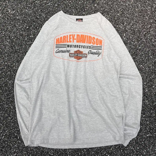 [BUNJANG] Harley-Davidson Printing Long Sleeve T-Shirt / 할리데이비슨 프린팅 롱슬리브 s12418