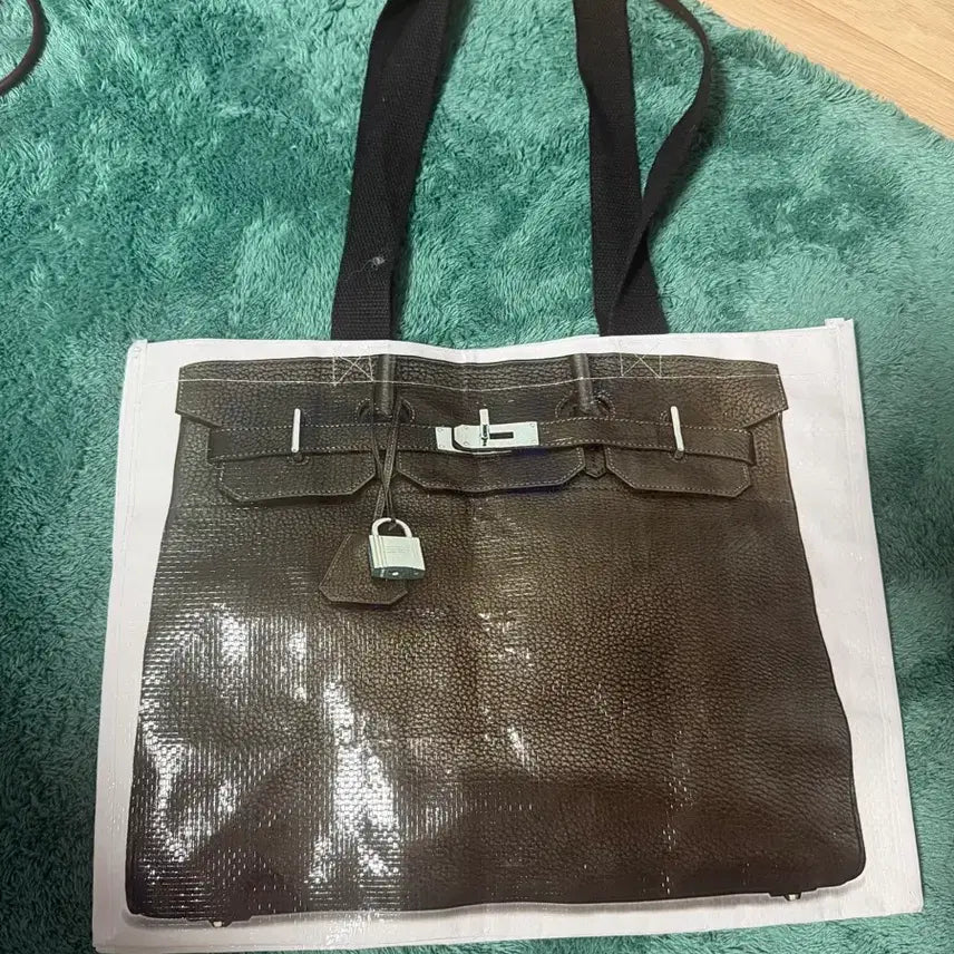 [BUNJANG] Birkin Bag Printing Tartarin Bag / 버킨백 프린팅 타포린 백(시중 3만원대)