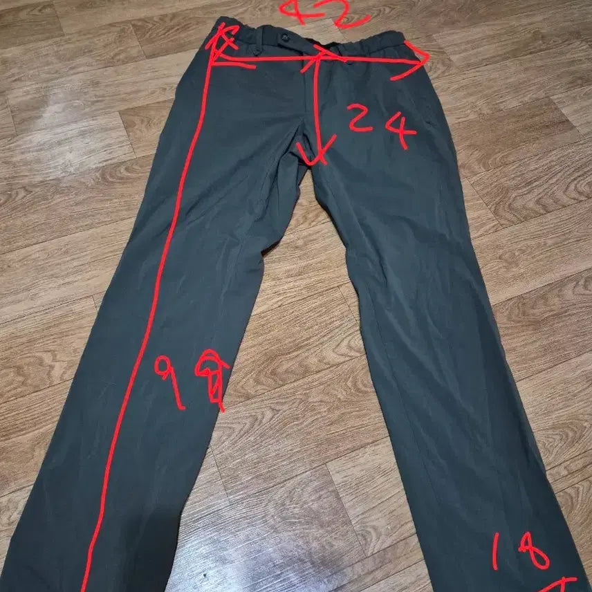 [BUNJANG] BON Standard Khaki Grey Spandex Banding Pants (Size 32) / [본(BON)] 스탠다드 카키 그레이 스판 밴딩 팬츠 (32사이즈)