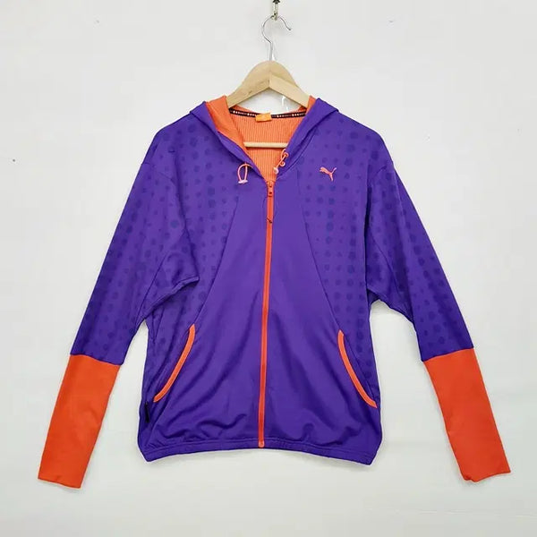 [BUNJANG] Puma Purple Hooded Jumper Jacket / PUMA 푸마 후드 점퍼 퍼플