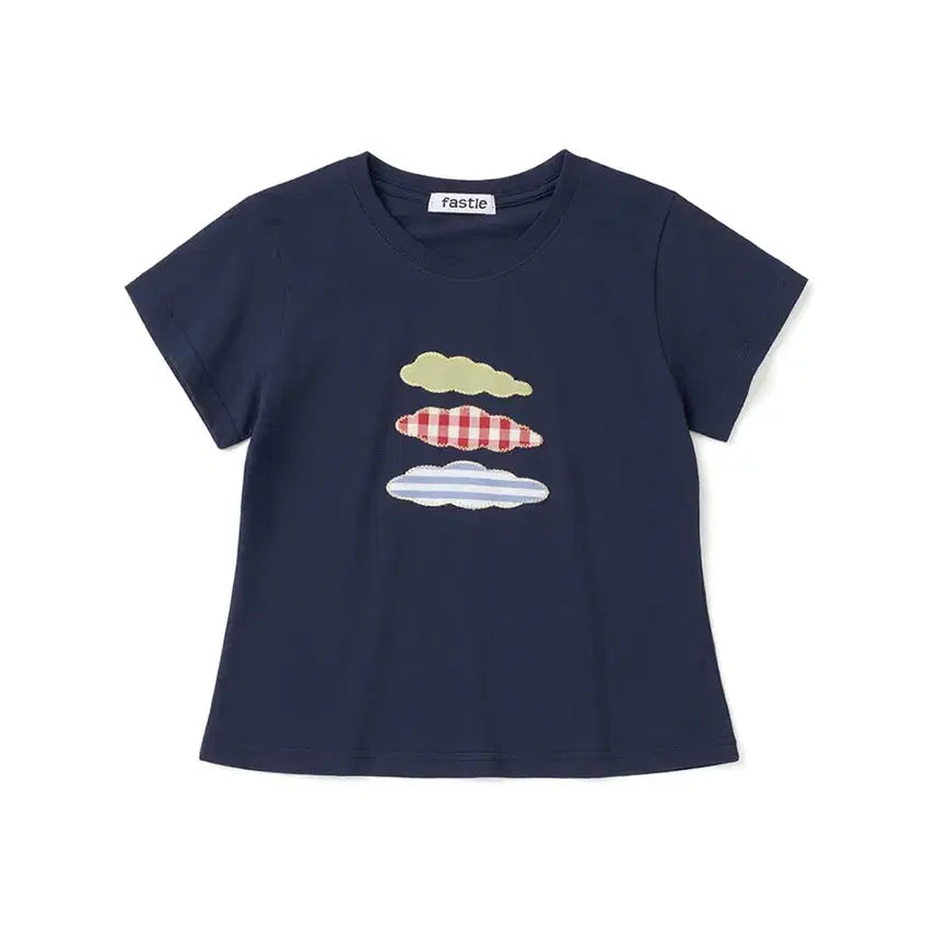 [BUNJANG] Fasel Cloud Patch T-Shirt / 패슬 클라우드 패치 티