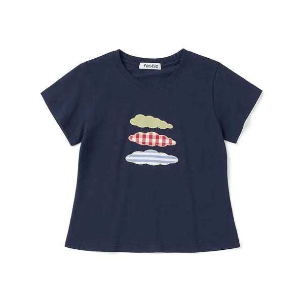 [BUNJANG] Fasel Cloud Patch T-Shirt / 패슬 클라우드 패치 티