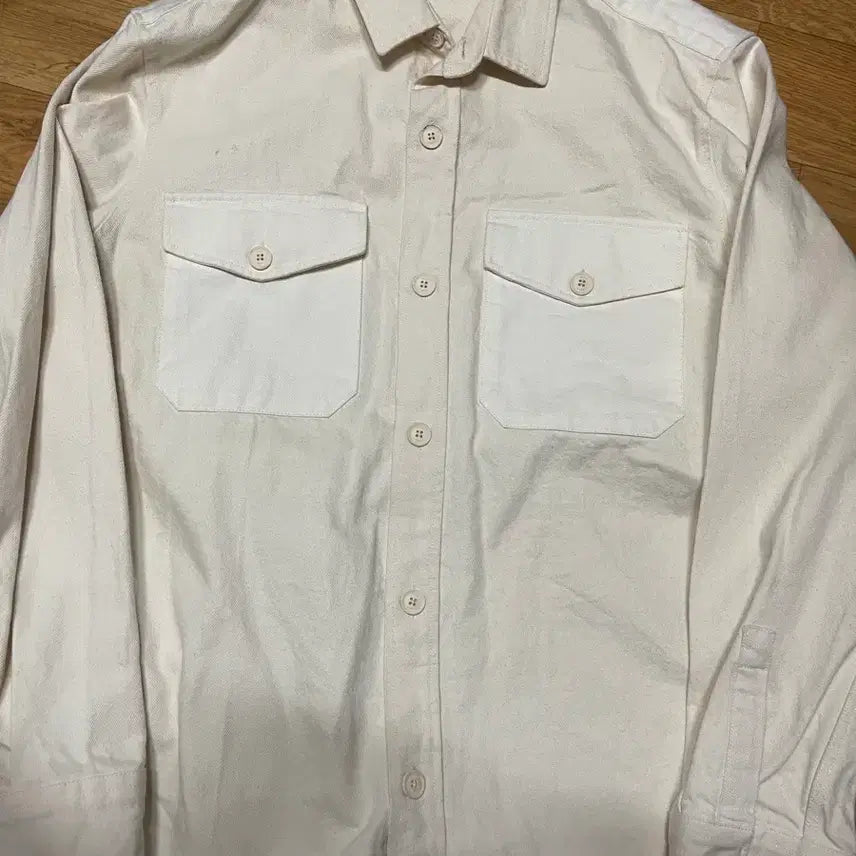 [BUNJANG] Zara Pocket Twill Jacket Beige XL / 자라(Zara) 포켓 트윌자켓 XL사이즈 베이지 (110사이즈)