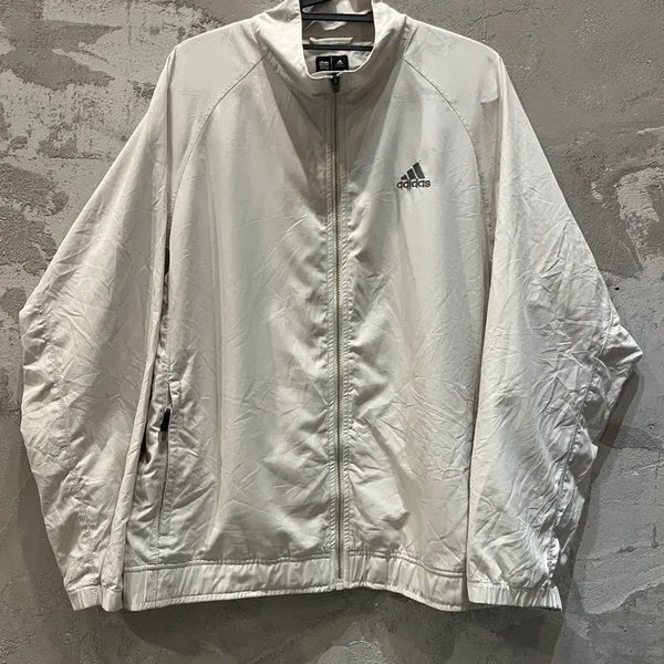 [BUNJANG] Adidas Windbreaker Jacket Ivory Size L / (L) 아디다스 바람막이 아이보리