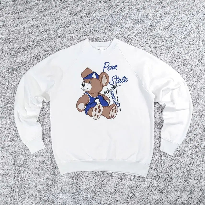 [BUNJANG] 90s Penn State Nittany Lion Bear Sweatshirt L / 90년대 펜스테이트 베어 스웻셔츠 L