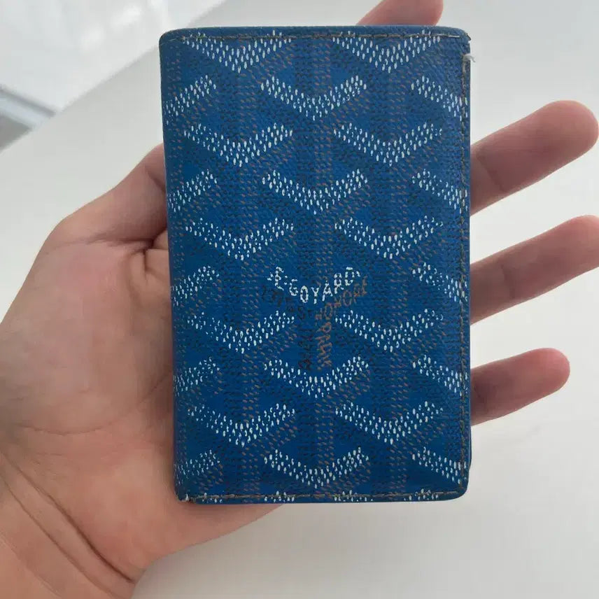 [BUNJANG] Goyard Saint-Pierre Sky Blue Organizer Card Wallet / 고야드 생피에르 스카이블루