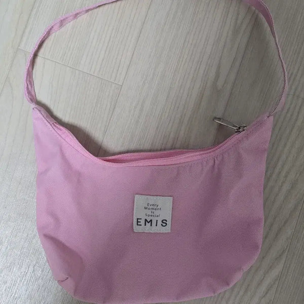 [BUNJANG] Emis Hobo Bag Pink / 이미스 호보백 핑크