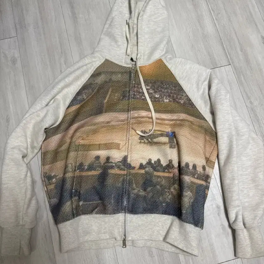 [BUNJANG] After Pray 23SS Graphic Hooded Zip-Up Jacket / 애프터프레이 후드집업
