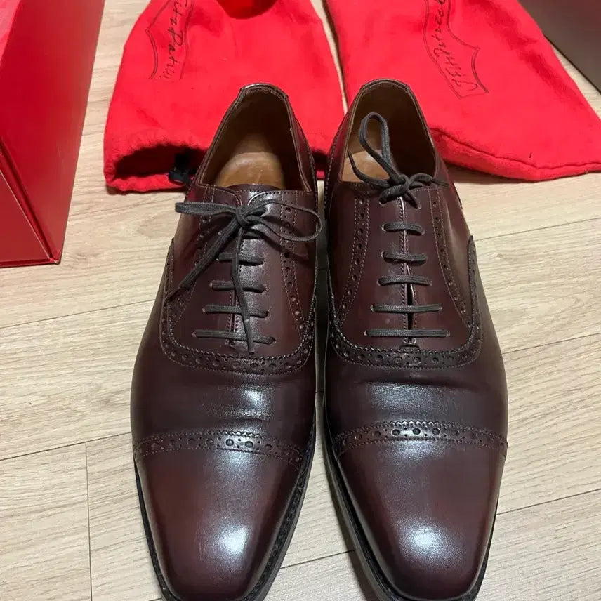 [BUNJANG] J.Fitzpatrick Redmond Brown Leather Shoes Size 42 / 제이피츠페트릭 레드몬드 42
