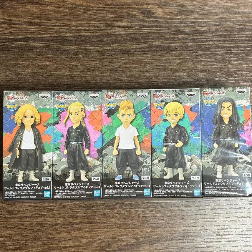 [BUNJANG] Tokyo Revengers World Collectable Figures Set (5 Figures, Sealed) / (미개봉/일괄)도쿄리벤저스 도리벤 월콜 피규어 5종 일괄 판매!