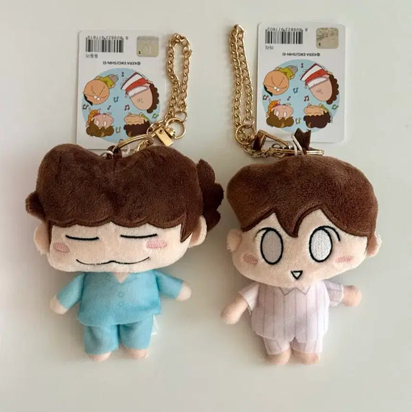 [BUNJANG] Ata Mama Pajama Doll Keychain Set (Ari/Dondong) / 아따맘마 아리/동동이 파자마 인형 키링 2종 일괄