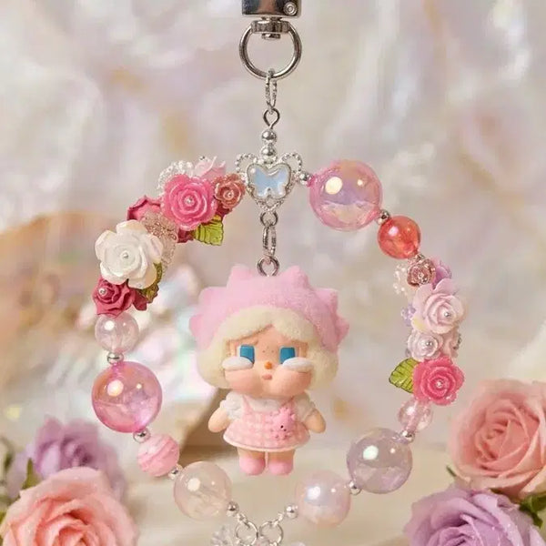 [BUNJANG] Handmade Beaded Keychain with Cute Character / 울보키링