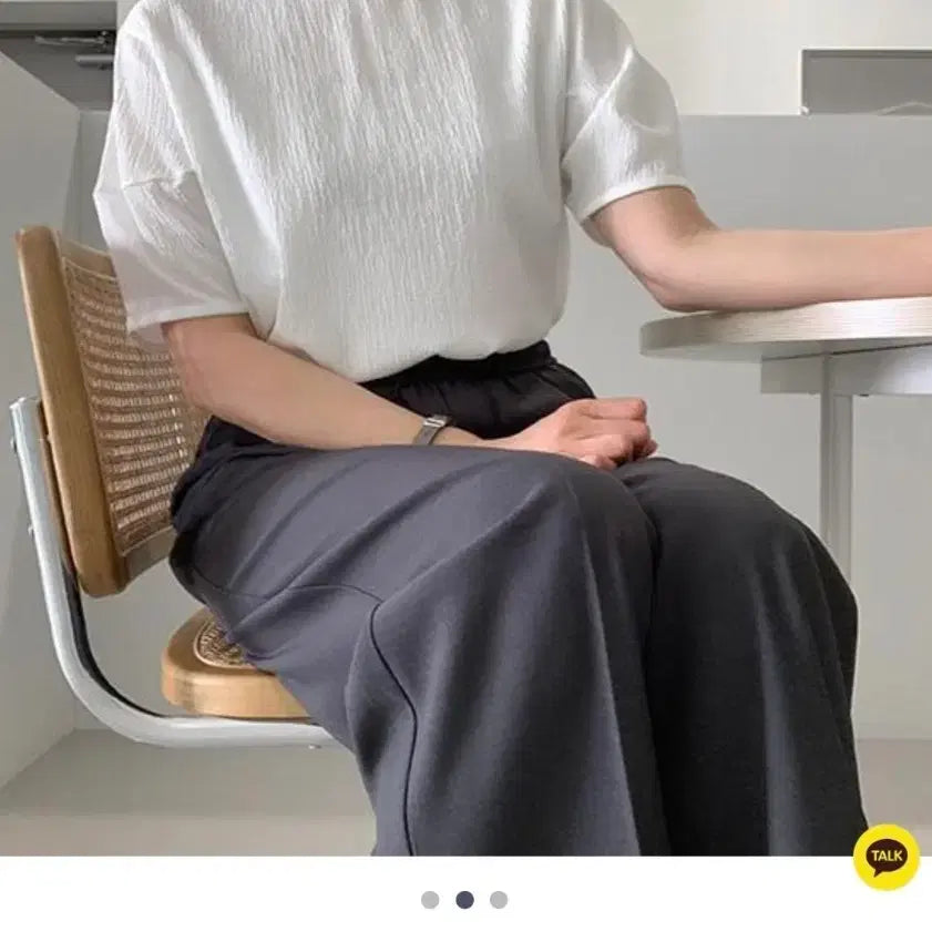 [BUNJANG] Seersucker Wrinkle-Free Summer Blouse / 시어서커 여름 블라우스 링클프리(~77까지)