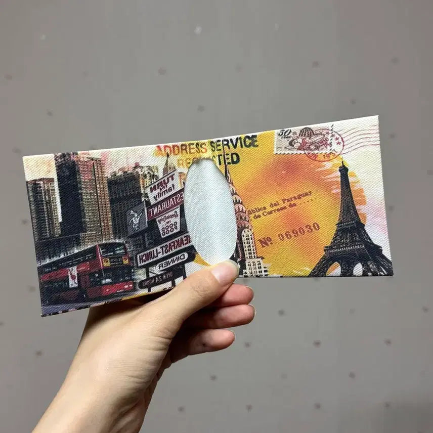 [BUNJANG] Canvas Bifold Wallet / 얇은 캔버스 소재 반지갑 미사용 새제품