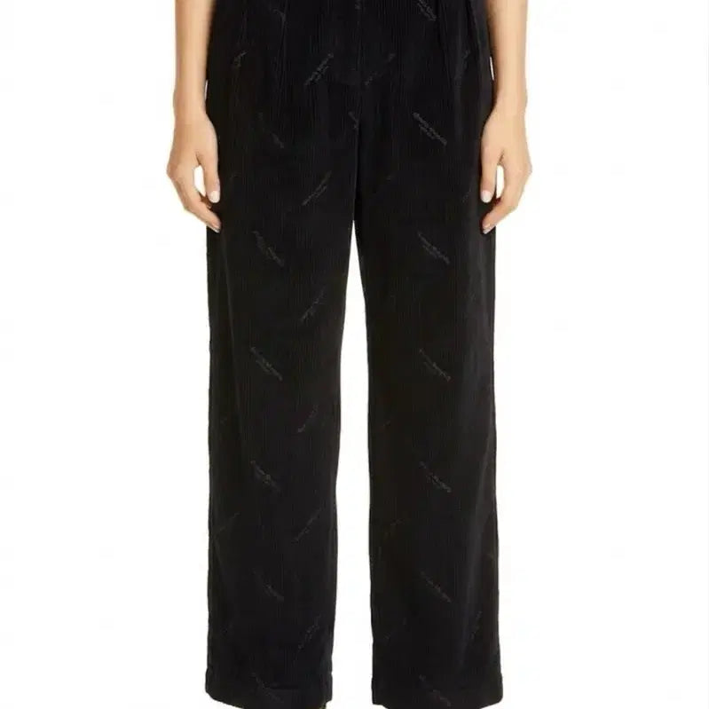 [BUNJANG] Alexander Wang Logo Corduroy Pants / 알렉산더왕 로고 코듀로이 팬츠