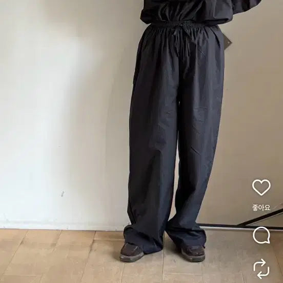 [BUNJANG] Base Range Hujui Pants Black / 베이스레인지 바지