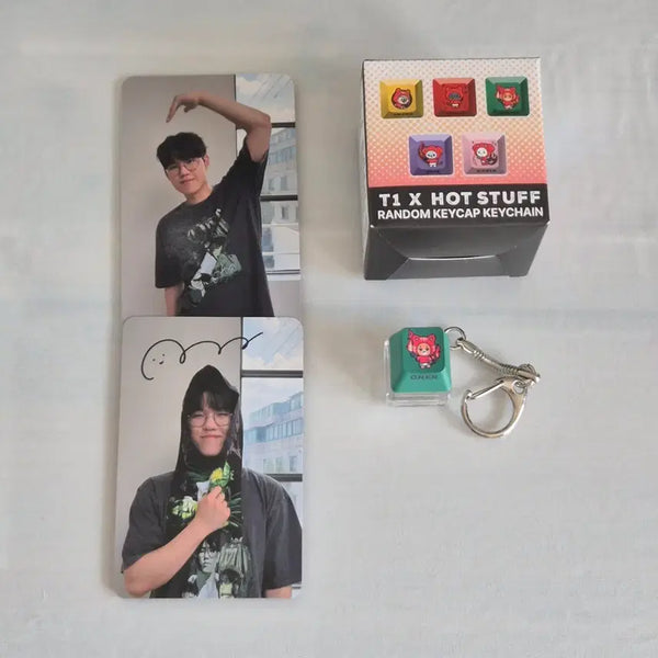 [BUNJANG] T1 Homeground Hotstuff Keycap Owner + Photocard Bundle / 티원 홈그라운드 핫스터프 키캡 오너 + 포카 양도판매