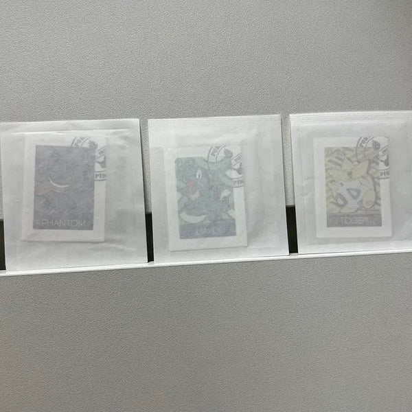 [BUNJANG] Pokemon (Gengar, Totodile, Togepi) Stamp Stickers Bundle Set / 포켓몬스터 (팬텀,리아코,토게피) 우표 스티커 3종 일괄 굿즈