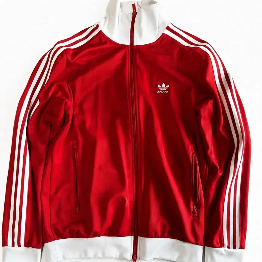 [BUNJANG] Adidas Beckenbauer Track Top Red/White / 아디다스 베켄바우어 트랙탑 레드:화이트