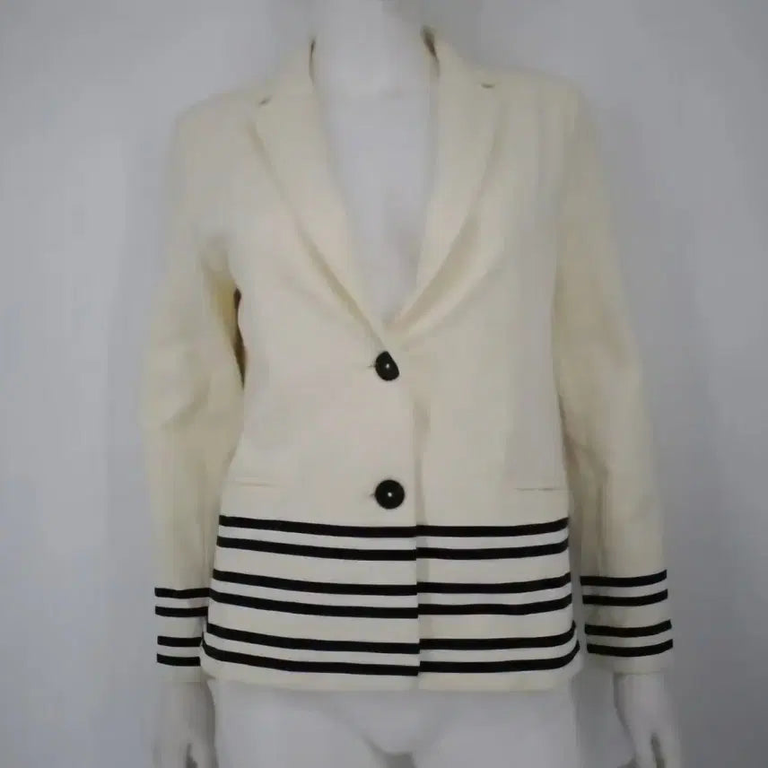 [BUNJANG] J.Crew Navy Stripe Cotton Blazer XS / J.CREW 자켓