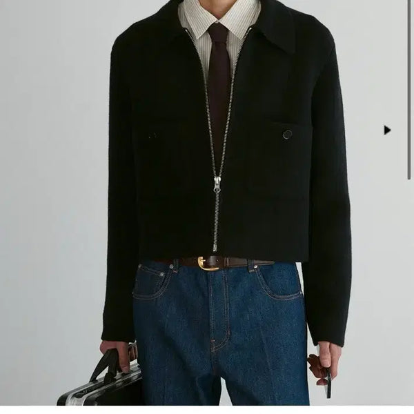 [BUNJANG] RECTO Ezra Compact Knit Zip-up L / 렉토 애즈라 컴팩트 니트집업 L