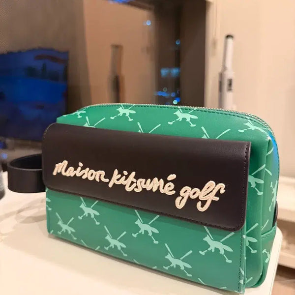 [BUNJANG] Maison Kitsuné Golf Pouch Green / 메종키츠네 골프 파우치 그린 정품