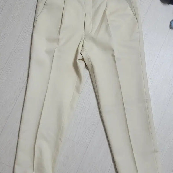 [BUNJANG] Ribbed Classic Single Pleat Chino Pants / 시보리 클래식 원턱 치노팬츠