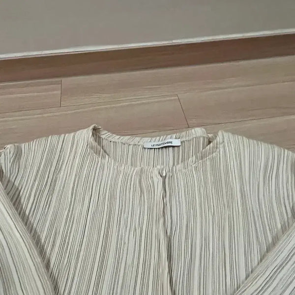 [BUNJANG] Le917 Pleated Cardigan Beige / 르917 플리츠 가디건 베이지