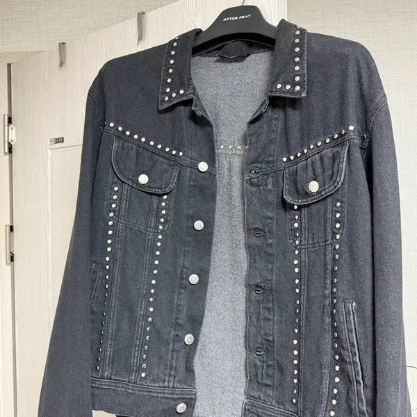 [BUNJANG] Egonlab Studded Denim Jacket XL / [XL]에곤랩 egonlab 스터드 데님 자켓
