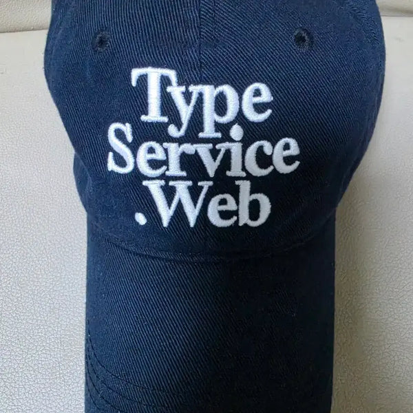 [BUNJANG] TypeService Web Cap Black / 타입서비스 웹 캡 블랙