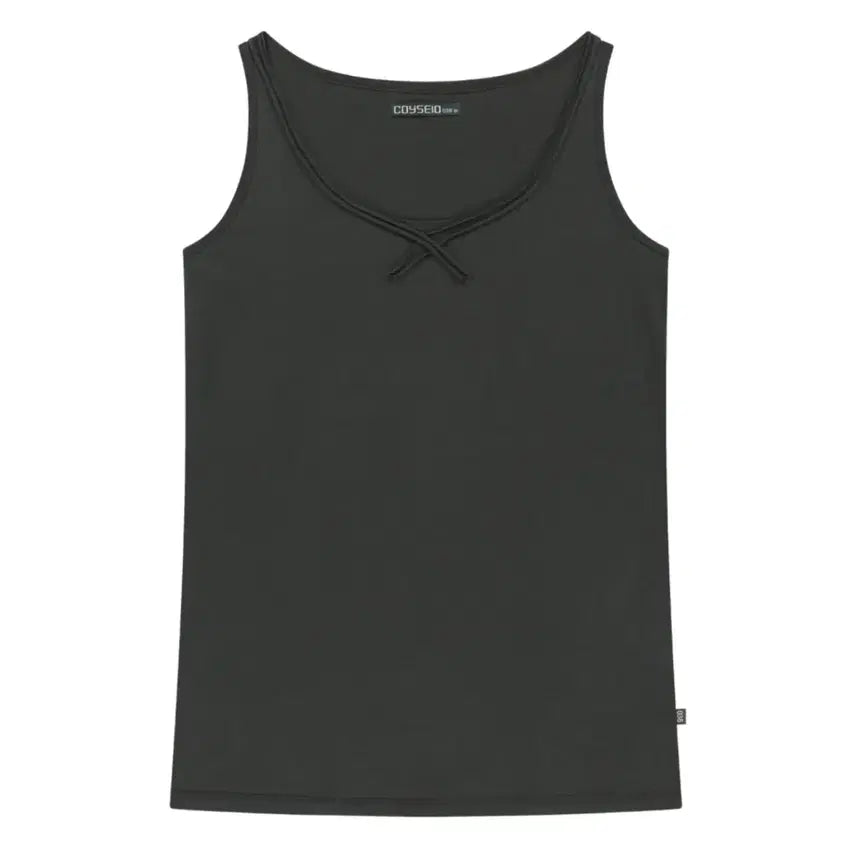 [BUNJANG] KOI SEIO038 Raw Edge Sleeveless Top Charcoal M / [M] 코이세이오038 로우 엣지 슬리브리스 차콜 RAW EDGE SLEEVELESS