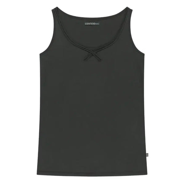 [BUNJANG] KOI SEIO038 Raw Edge Sleeveless Top Charcoal M / [M] 코이세이오038 로우 엣지 슬리브리스 차콜 RAW EDGE SLEEVELESS