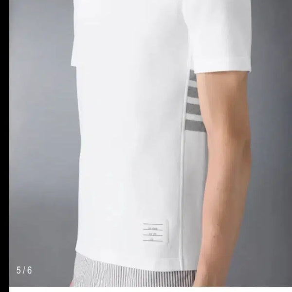 [BUNJANG] Thom Browne Classic Pique 4-Bar T-Shirt / 백화점판 톰브라운 클래식 피케 4-바 티