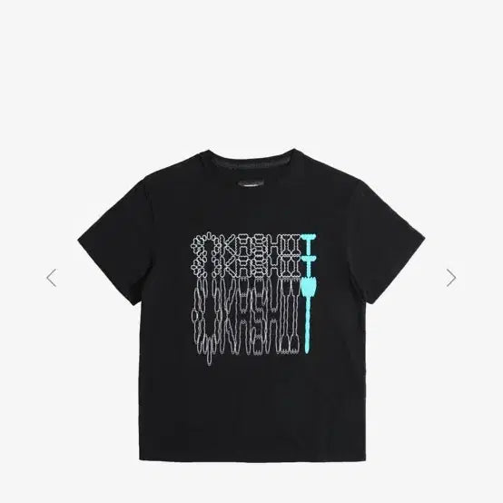 [BUNJANG] OKASHII HALF TEE 1 (BLACK) Size L / OKASHII HALF TEE 1 (BLACK) 3사이즈 L