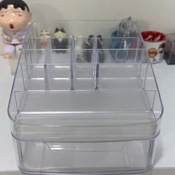 [BUNJANG] Clear Compartmentalized Organizer Box / 투명 수납함 칸칸이 정리함