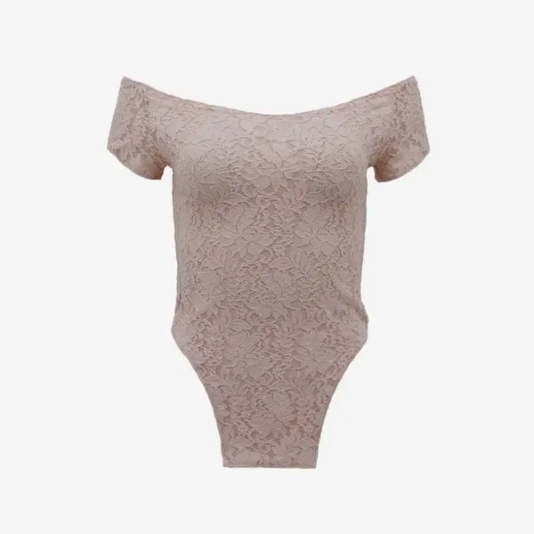 [BUNJANG] Odd One Out Back String Flower Lace Top Peach / 오드원아웃 BACK STRING FLOWER LACE TOP PEACH