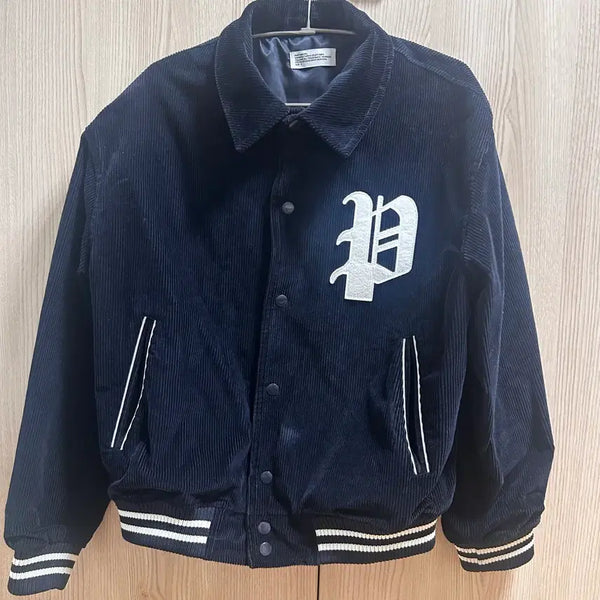 [BUNJANG] Partimento Corduroy Varsity Jacket Navy S / 파르티멘토 코듀로이 바시티 자켓 네이비 S