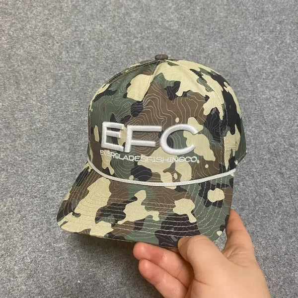 [BUNJANG] EFC Terrain Camo Outdoor Fishing Snapback Hat / 아웃도어 낚시 전문 브랜드 EFC 지형 카모 캡 야외 스냅백 모자